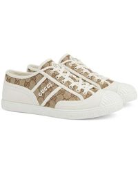 Gucci - Monogrammed Low-Top Sneakers - Lyst
