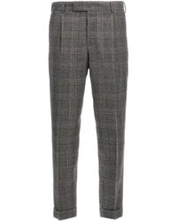 PT01 - Checked Casual Pants - Lyst