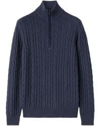 Loro Piana - Zipped Turtleneck Knit Jumper - Lyst