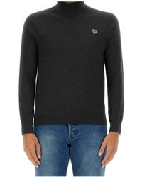 Paul Smith - Ps Paul Smith Zebra Roll Neck Jumper - Lyst