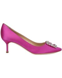 Manolo Blahnik - Almond Toe High Heels - Lyst