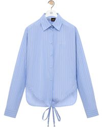 Loewe - Striped Long-Sleeved Shirt - Lyst