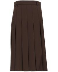 DUNST - Pleated Long Skirt - Lyst