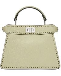 Fendi - Sage Selleria Bag With 306 Hand-Sewn Topstitches - Lyst