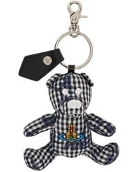 Vivienne Westwood - Checked Teddy Bear Keychain - Lyst