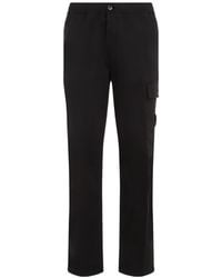 Stone Island - Compass Patch Tapered Leg Pants - Lyst
