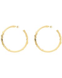 Saint Laurent - Cassandre Mulberry Hoop Earrings - Lyst