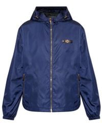 Versace - Zip-Up Hooded Jacket - Lyst