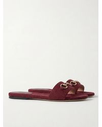 Gucci - Horsebit Slide Sandals - Lyst