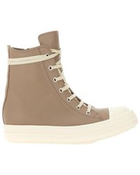 Rick Owens - Leather Zip-Fastening High-Top Trainers - Lyst
