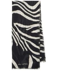 Nili Lotan - Zebra-Print Scarf - Lyst