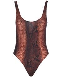 Jean Paul Gaultier - Printed One-Piece Swimsuit - Lyst