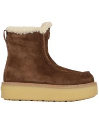 Prada - Round-Toe Ankle Boots - Lyst