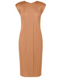 Pleats Please Issey Miyake - Pleated Dress - Lyst