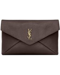 Saint Laurent - Cassandre Large Envelope Pouch - Lyst