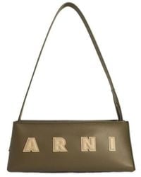 Marni - Logo Patch Shoulder Bag - Lyst