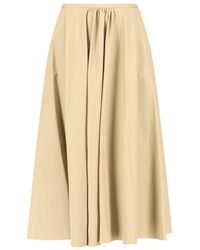 Aspesi - Pleated Midi Skirt - Lyst