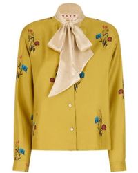 Marni - Tulip Print Satin Shirt - Lyst