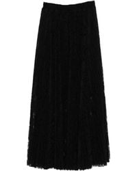 Ermanno Scervino - Lace Midi Pleated Skirt - Lyst