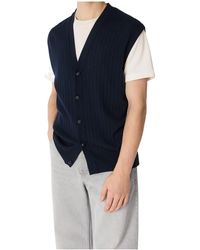 Bottega Veneta - V-Neck Sleeveless Knitted Gilet - Lyst