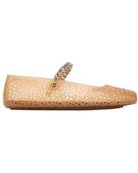 Jimmy Choo - Jewelled Laser-Cut Ballerina - Lyst