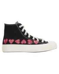 COMME DES GARÇONS PLAY - Comme Des Garcons Playxconverse Lace-Up High-Top Casual Shoes - Lyst
