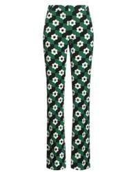 MAX&Co. - Check Floral Printed Casual Trousers - Lyst
