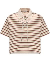 Moncler - Striped Polo Shirt - Lyst