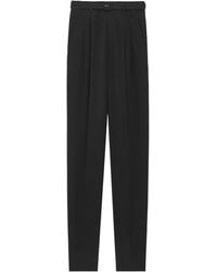 Saint Laurent - Belted Pants - Lyst