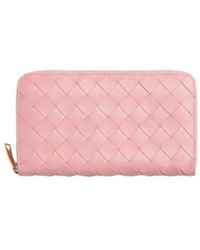 Bottega Veneta - Intrecciato Zip Around Wallet - Lyst