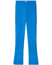 Off-White c/o Virgil Abloh - High Waisted Flared Leggings - Lyst