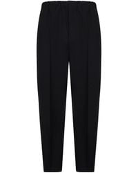 Jil Sander - Elastic Waist Tapered Trousers - Lyst
