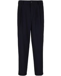 Giorgio Armani - Single-Pleat Tapered Leg Trousers - Lyst