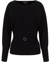 Emporio Armani - Logo Jacquard Pullover - Lyst