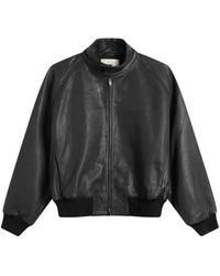 Studio Nicholson - Stand-Collar Leather Jacket - Lyst