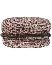 Maison Michel - New Abby Tweed Baker Boy Hat - Lyst