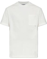 Jil Sander - Logo Tag Crewneck T-Shirt - Lyst