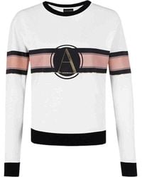 Emporio Armani - Round Neck Logo Sweater - Lyst