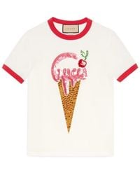 Gucci - Logo-Print Short-Sleeve T-Shirt - Lyst