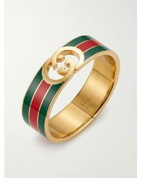 Gucci - Interlocking Bangle Bracelet - Lyst