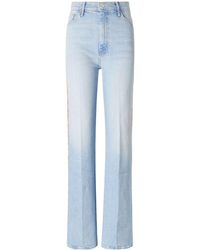 Mother - High-Waist Wide-Leg Jeans - Lyst
