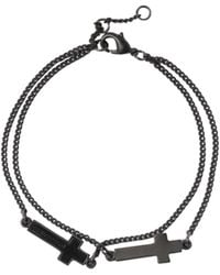 DSquared² - Double Cross Bracelet - Lyst