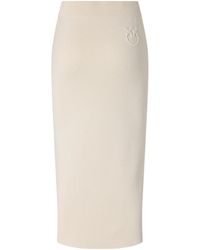 Pinko - Side Stripe Detailed Midi Skirt - Lyst