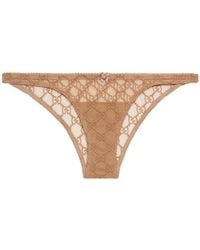 Gucci - Gg-Jacquard Bow-Detail Briefs - Lyst