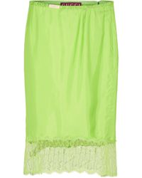 Gucci - Fluid Midi Skirt - Lyst