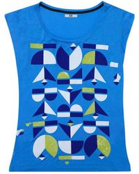 Iceberg - Printed Sleeveless T-Shirt - Lyst