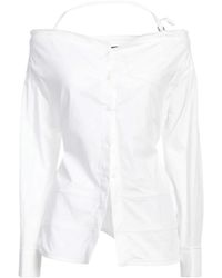 Jacquemus - Solid-Color Long-Sleeve Boat-Neck Shirt - Lyst