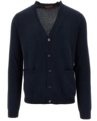 Gucci - V-Neck Knitted Cardigan - Lyst
