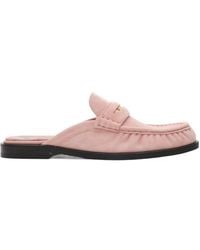 Burberry - Leather Cadet Mules - Lyst