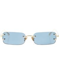 Linda Farrow - Taylor Rectangle Frame Sunglasses - Lyst